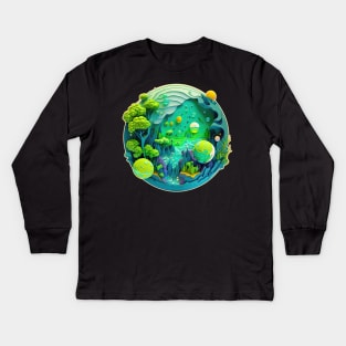 Steaming Universe Kids Long Sleeve T-Shirt